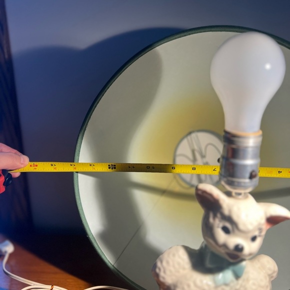 Vintage Leviton Baby Lamb Sheep Nursey Ceramic Table Lamp - Picture 9 of 15